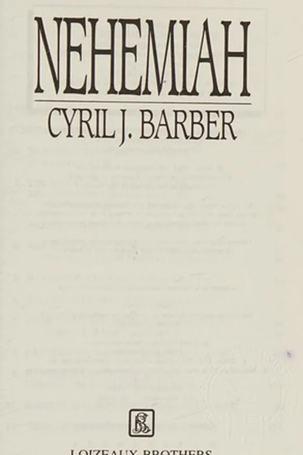 Capa de Nehemiah and the dynamics of effective leadership