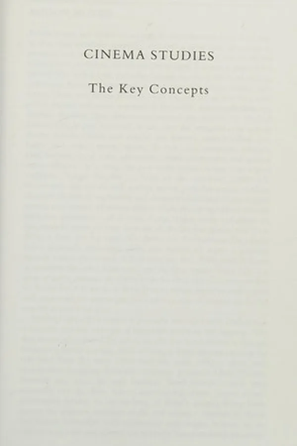 Capa de Cinema studies