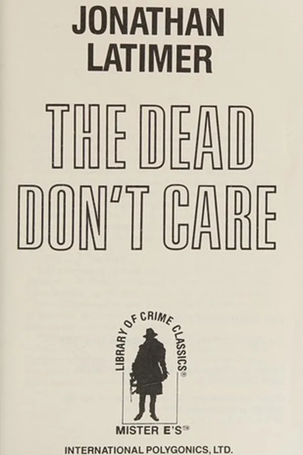 Capa de The Dead Don't Care