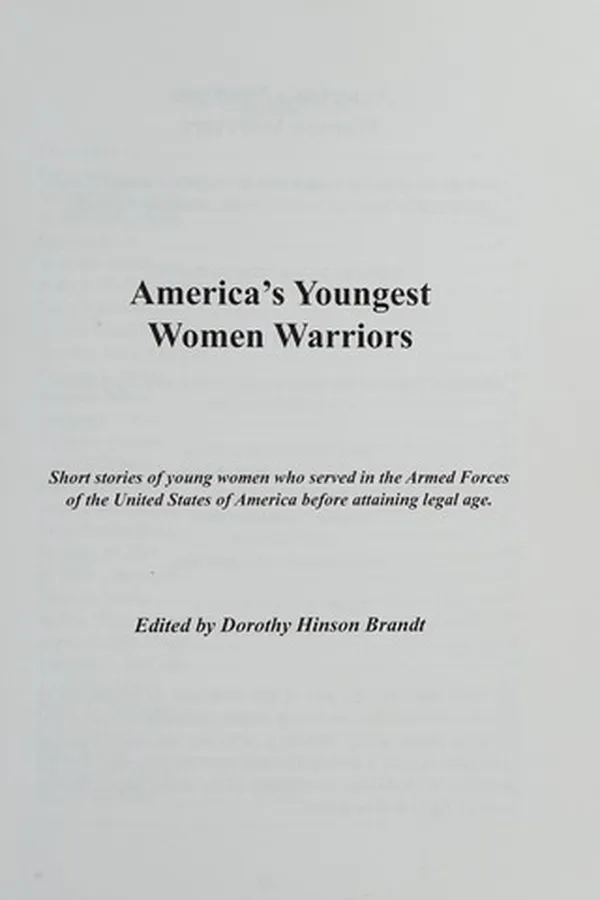 Capa de America's Youngest Women Warriors