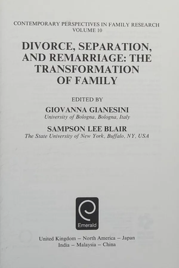 Capa de Divorce, Separation, and Remarriage