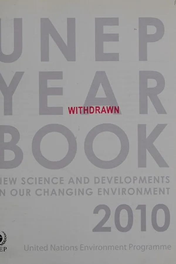 Capa de UNEP year book 2010
