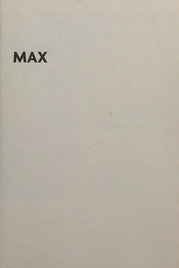 Capa de Max
