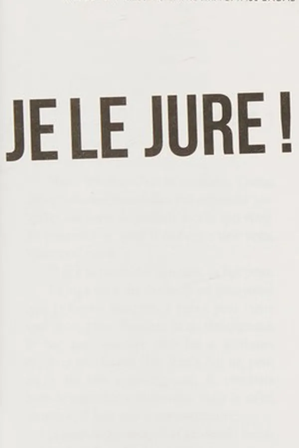 Capa de Je le jure!