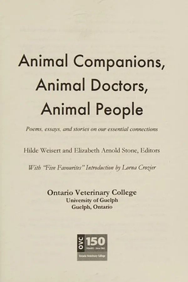 Capa de Animal companions, animal doctors, animal people
