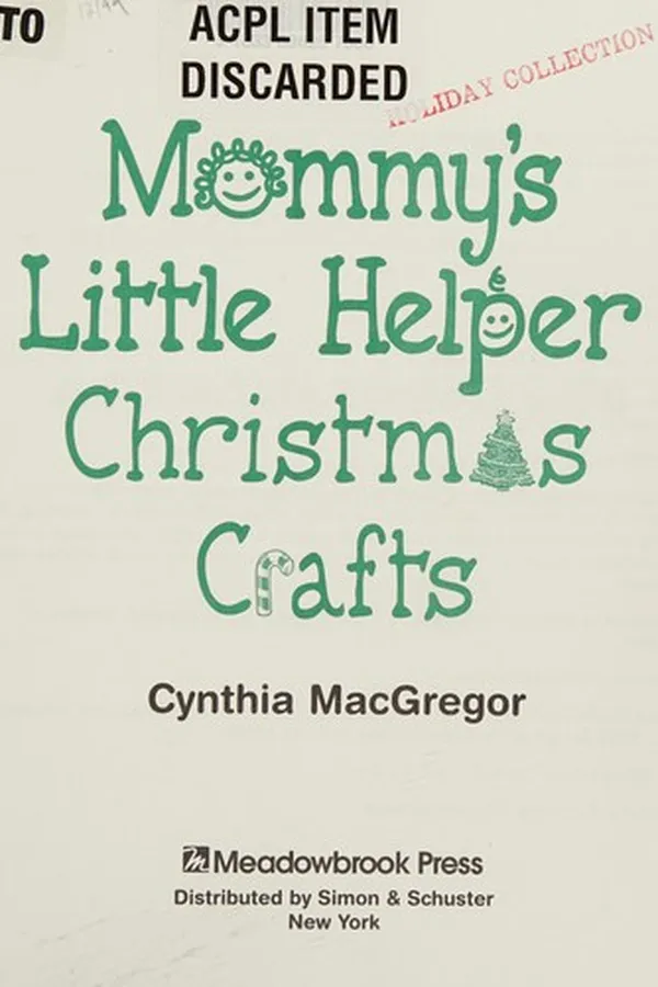 Capa de Mommy's Lirrle Helper Christmas Crafts