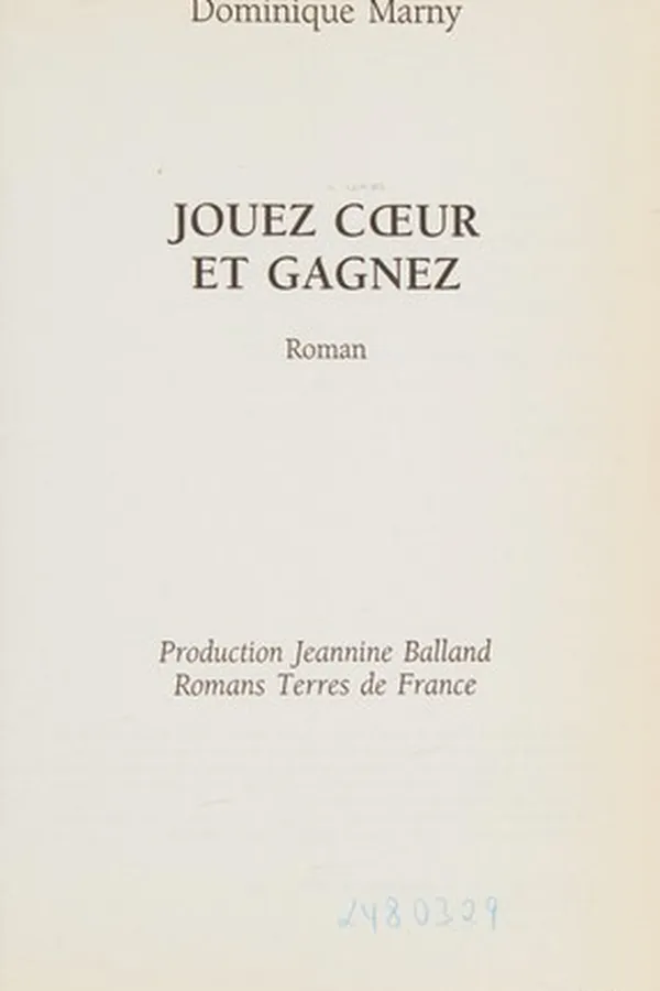 Capa de Jouez coeur et gagnez