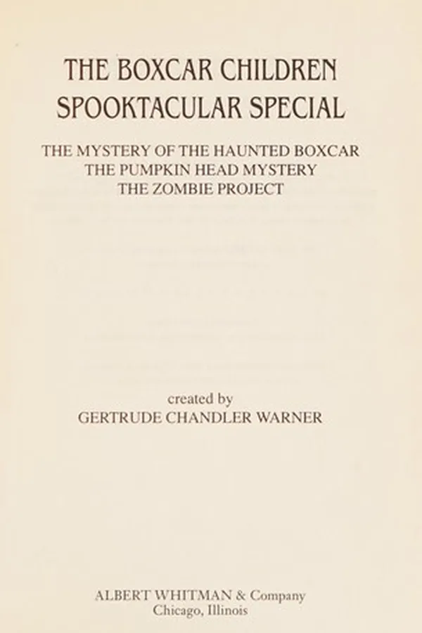 Capa de The Boxcar Children spooktacular special