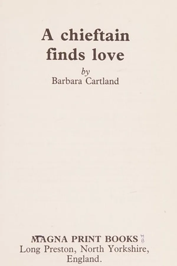 Capa de A Chieftain Finds Love