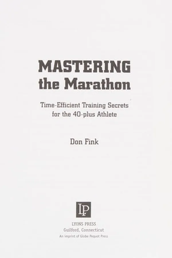 Capa de Mastering the marathon