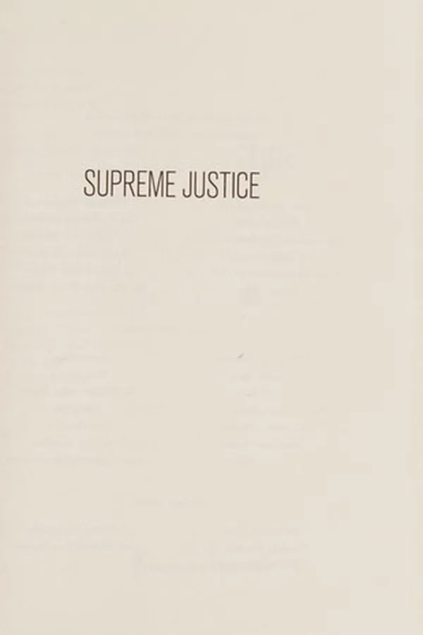 Capa de Supreme justice