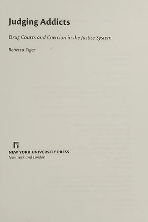 Capa de Judging addicts