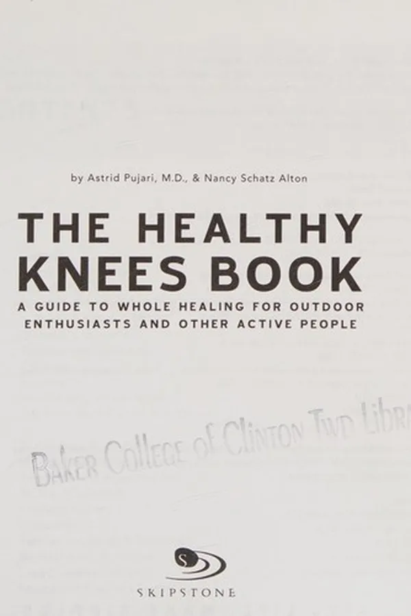 Capa de The healthy knees book