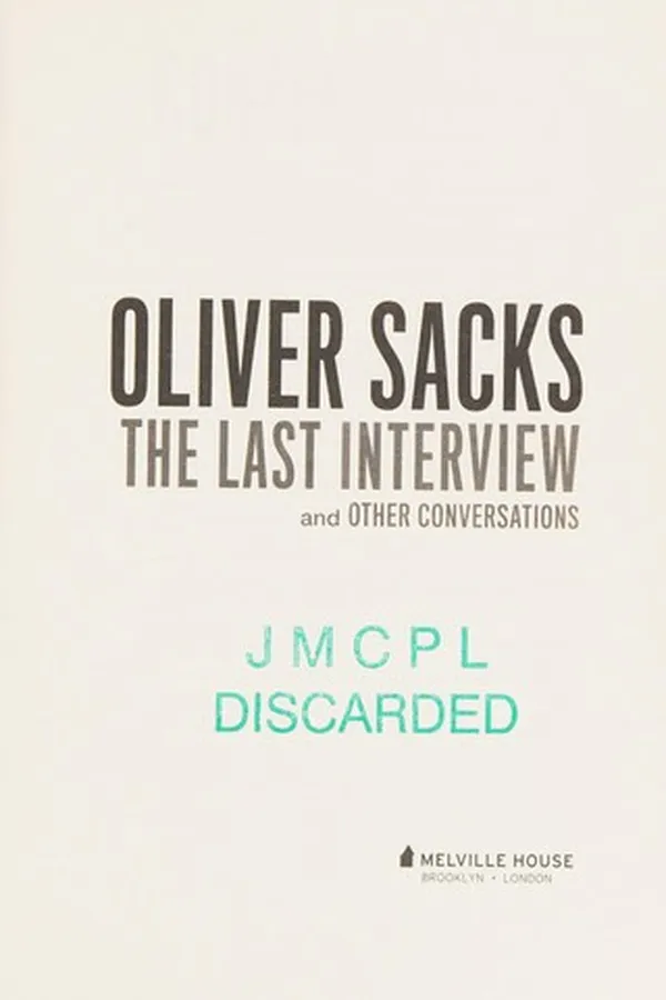 Cover of Oliver Sacks