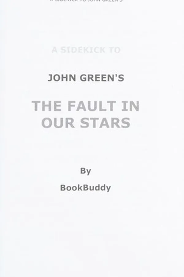 Capa de A sidekick to John Green's The fault in our stars