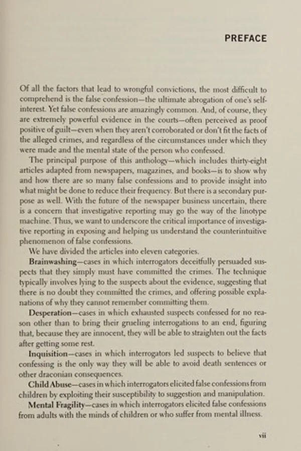 Capa de True stories of false confessions