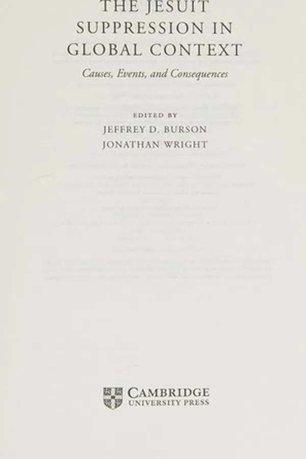 Capa de Jesuit Suppression in Global Context