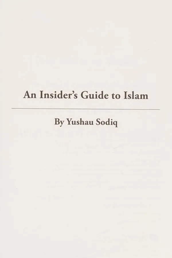 Capa de Insider's guide to Islam