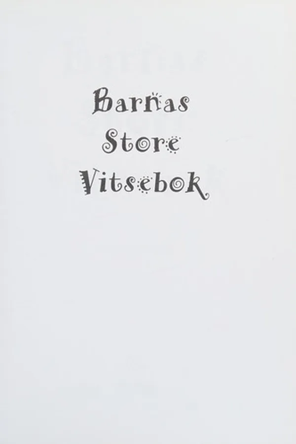 Capa de Barnas store vitsebok