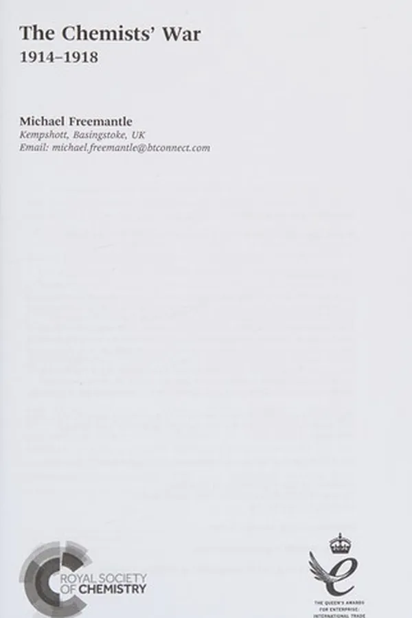 Capa de The chemists' war