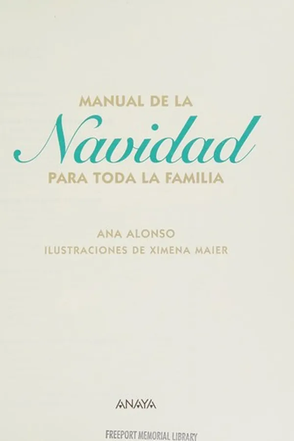 Capa de Manual de la Navidad para toda la familia