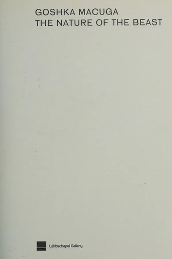 Capa de Goshka Macuga