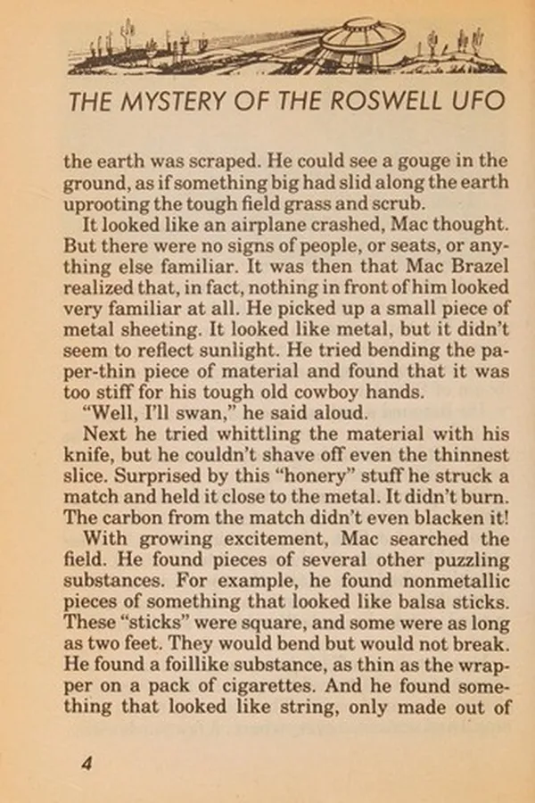 Capa de The mystery of the Roswell UFO