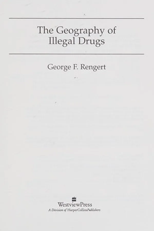 Capa de The geography of illegal drugs