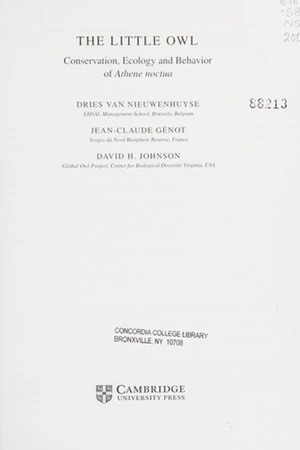 Capa de The little owl