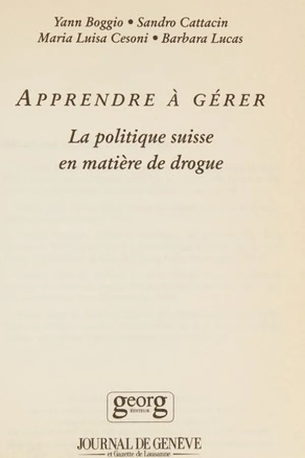 Capa de Apprendre à gérer