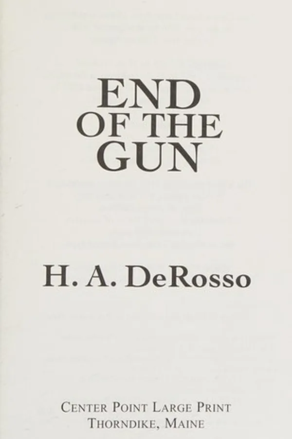 Capa de End of the gun