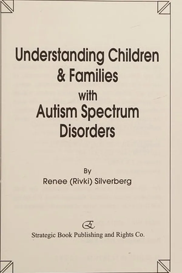 Capa de Understanding children & families with autism spectrum disorders