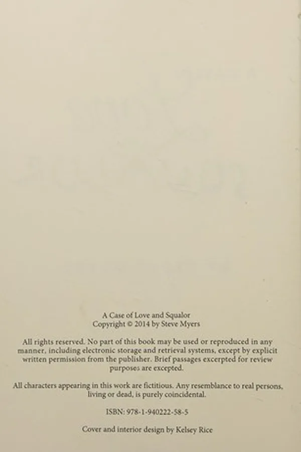 Capa de A case of love and squalor
