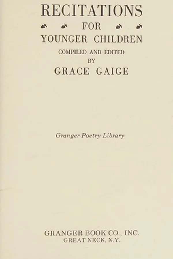 Capa de Recitations for younger children