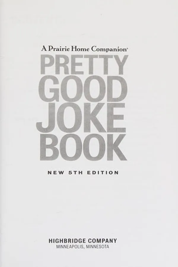 Capa de A prairie home companion pretty good joke book