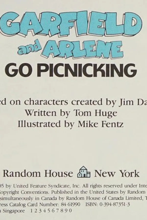 Capa de Garfield and Arlene go picnicking