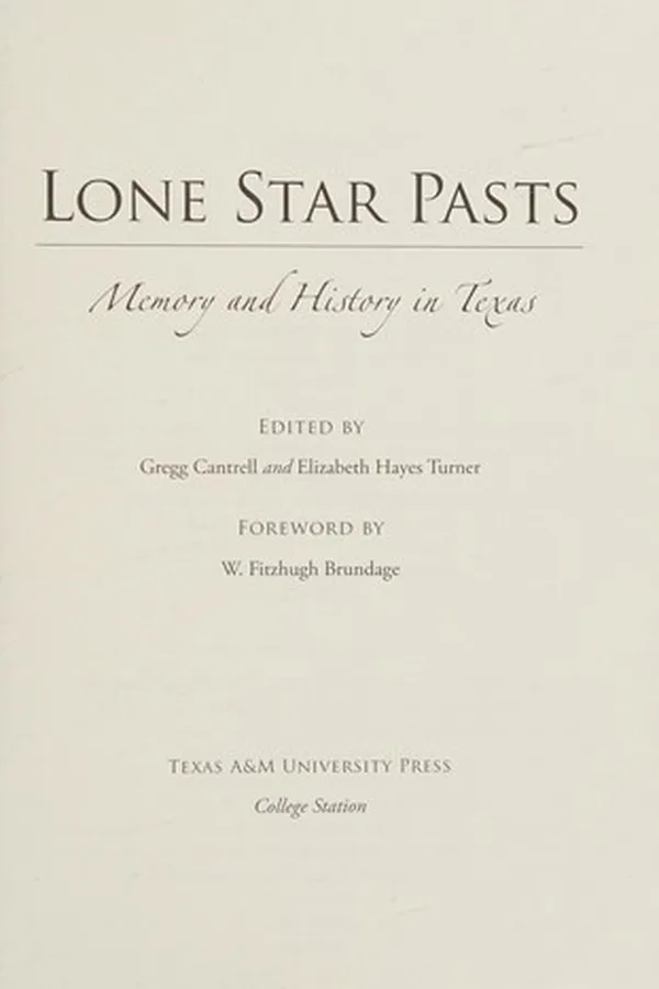 Capa de Lone star pasts