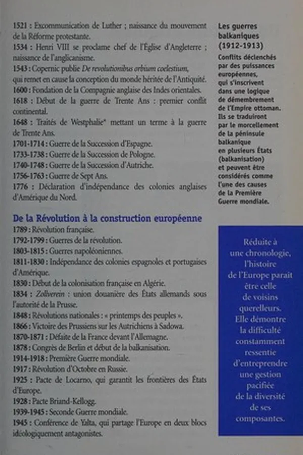Capa de L'Europe, le cheminement d'une idée