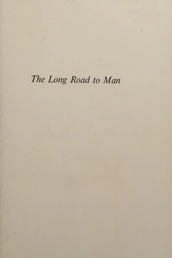 Capa de The long road to man