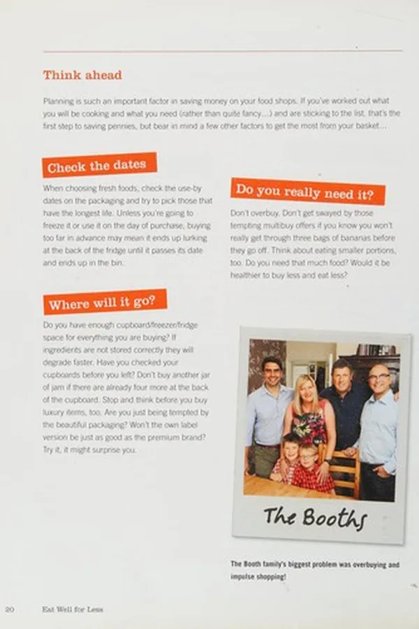 Capa de Eat well for less