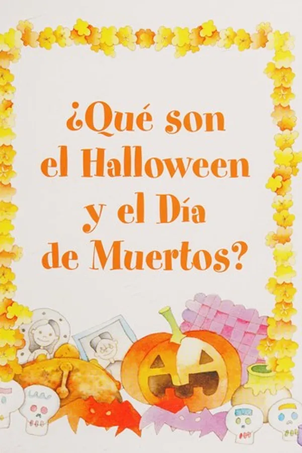 Capa de Celebra el Halloween y el Dia de Muertos con Cristina y su conejito azul