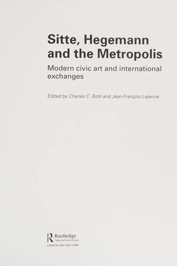 Capa de Sitte, Hegemann and the metropolis