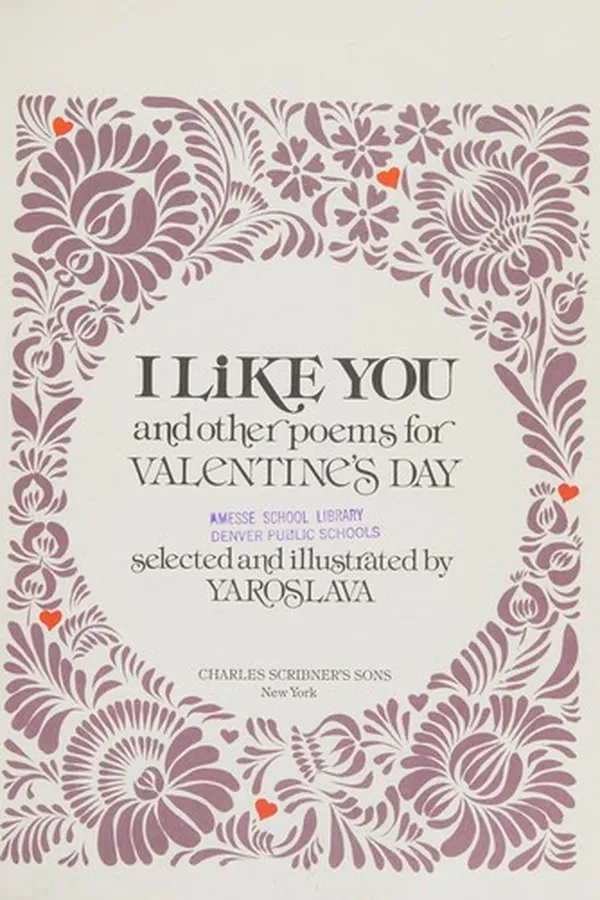 Capa de I like you and other poems for Valentine's Day