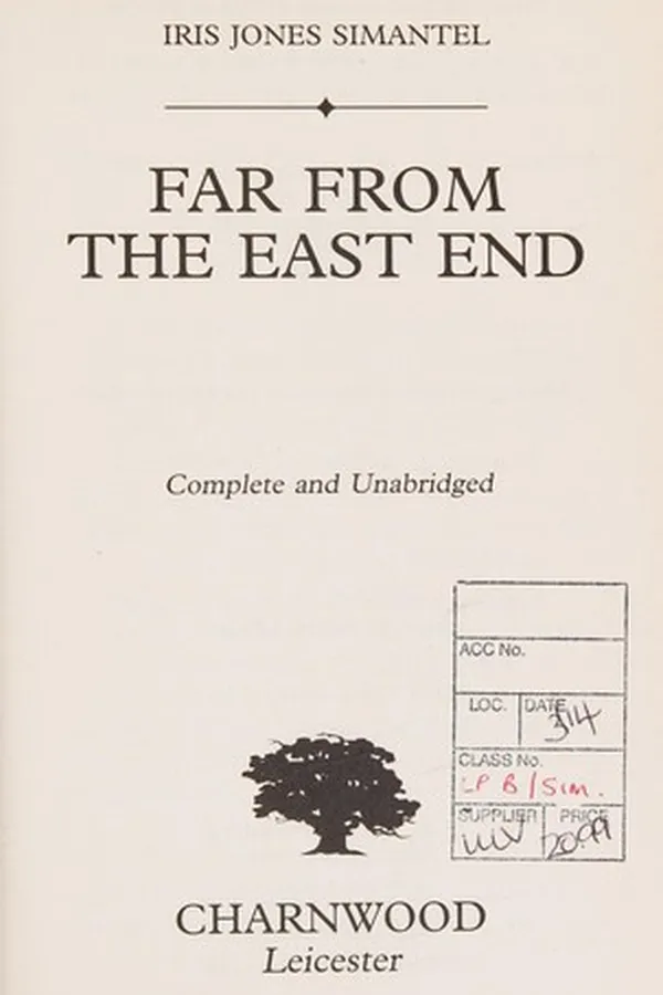 Cover of Far from the East End