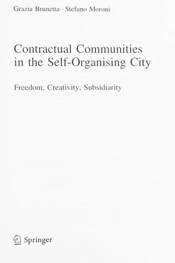 Capa de Contractual communities in the self-organising city