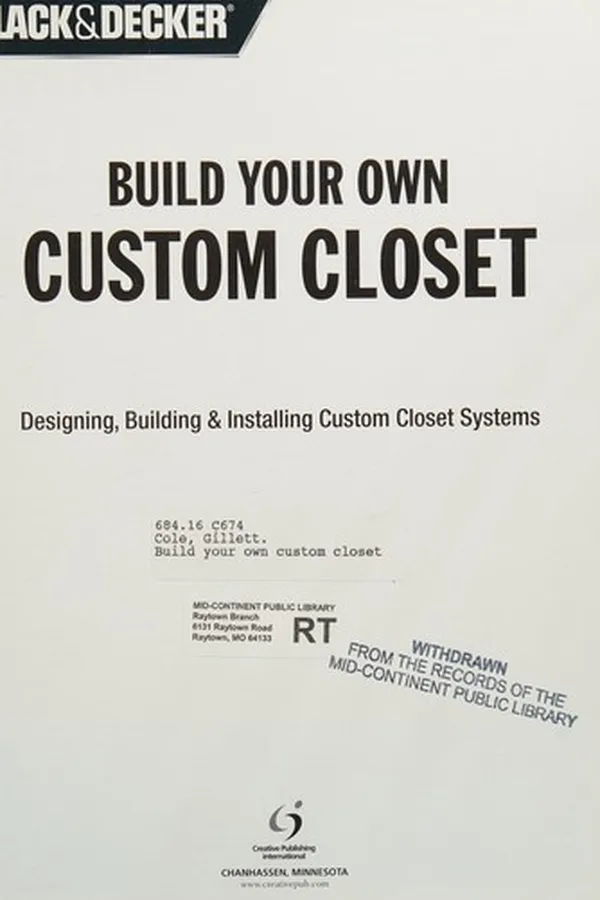 Capa de Build your own custom closet
