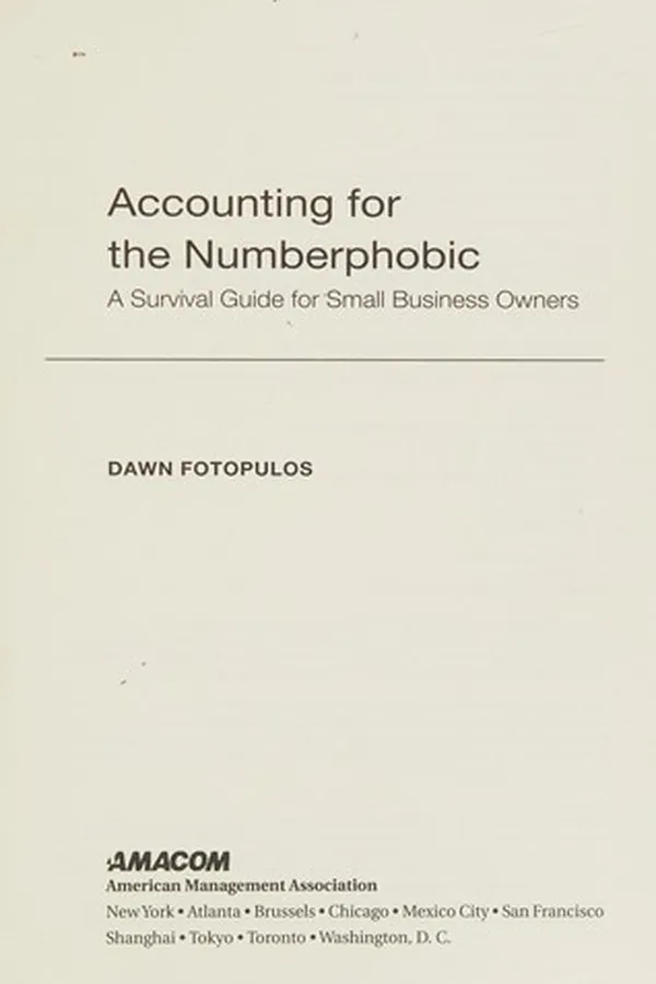Capa de Accounting for the numberphobic