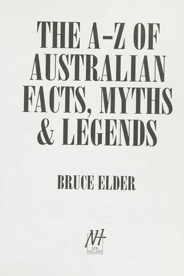 Capa de The A-Z of Australian facts, myths & legends