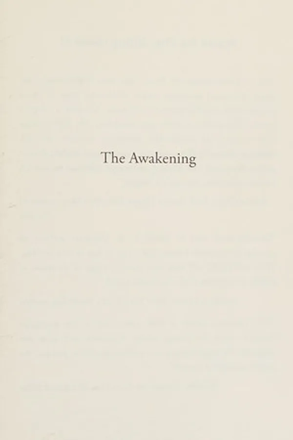Capa de The awakening