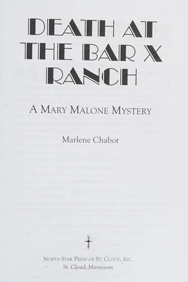Capa de Death at the Bar X Ranch